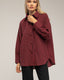 Camisa oversize de vichy con bolsillo