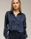 Blusa con seda con botones de piedras