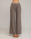 Pantalon de espiguilla de tiro alto y recto