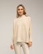 Jersey oversize con textura de rayas y cuadros.