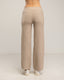 Set de punto fino de pantalon y jersey básico de cuello perkins.