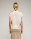 Blusa de manga corta de raso con cuello pico y solapas. - Tantra Spain