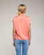 Blusa de manga corta de raso con cuello pico y solapas. - Tantra Spain