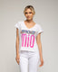 Camiseta con texto "amore mio " pintado y abalorios. - Tantra Spain