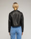 Chaqueta de polipiel tipo perfecta con cremalleras. - Tantra Spain