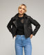 Chaqueta de polipiel tipo perfecta con cremalleras. - Tantra Spain