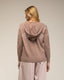 Chaqueta de punto con cremallera y bolsillos, capucha y dibujo de copo de nieve - Tantra Spain