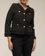 Chaqueta tipo tweed con 4 bolsillos frontales y botones dorados - Tantra Spain