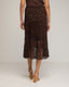 Falda midi de crochet con cintura elástica. - Tantra Spain