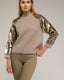 Jersey de punto con mangas de lentejuelas. - Tantra Spain