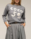 Jersey de punto de managa larga con letras de "COCO 5" sobrepuestas y ribete en cuello y puños - Tantra Spain