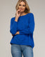Jersey de punto fino ancho con cuello redondo. - Tantra Spain