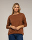Jersey de punto fino ancho con cuello redondo. - Tantra Spain
