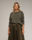 Jersey de punto fino ancho con cuello redondo. - Tantra Spain