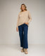 Jersey de punto fino ancho con cuello redondo. - Tantra Spain