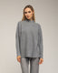 Jersey oversize con textura de rayas y cuadros. - Tantra Spain