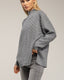 Jersey oversize con textura de rayas y cuadros. - Tantra Spain