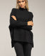 Jersey oversize con textura de rayas y cuadros. - Tantra Spain