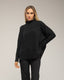 Jersey oversize con textura de rayas y cuadros. - Tantra Spain
