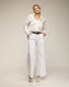 Pantalon ancho tipo flare con bolsillos laterales y en la parte posterior - Tantra Spain
