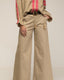 Pantalon ancho tipo flare con bolsillos laterales y en la parte posterior - Tantra Spain