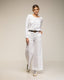 Pantalon ancho tipo flare con bolsillos laterales y en la parte posterior - Tantra Spain