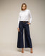 Pantalon ancho tipo flare con bolsillos laterales y en la parte posterior - Tantra Spain