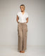 Pantalon de raso, tipo cargo con bolsillos y corte recto. - Tantra Spain