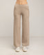 Set de punto fino de pantalon y jersey básico de cuello perkins. - Tantra Spain