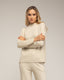 Set de punto fino de pantalon y jersey básico de cuello perkins. - Tantra Spain
