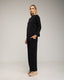 Set de punto fino de pantalon y jersey básico de cuello perkins. - Tantra Spain