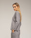 Set de punto fino de pantalon y jersey básico de cuello perkins. - Tantra Spain