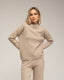 Set de punto fino de pantalon y jersey básico de cuello perkins. - Tantra Spain