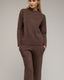 Set de punto fino de pantalon y jersey básico de cuello perkins. - Tantra Spain
