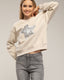 Sudadera con dibujo de estrella con lentejuelas y textura. - Tantra Spain