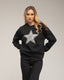 Sudadera con dibujo de estrella con lentejuelas y textura. - Tantra Spain