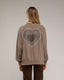 Sudadera efecto desgastado con detallles de strass. - Tantra Spain