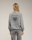 Sudadera efecto desgastado con detallles de strass. - Tantra Spain