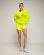 Sudadera fluor con dibujo "smile" y bordados en el frente y puños. - Tantra Spain