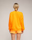 Sudadera fluor con dibujo "smile" y bordados en el frente y puños. - Tantra Spain