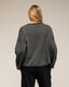 Sudadera oversize de manga larga con lurex y cuello redondo , y detalle en la parte trasera - Tantra Spain