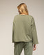 Sudadera oversize de manga larga con lurex y cuello redondo , y detalle en la parte trasera - Tantra Spain