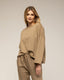 Sudadera oversize de manga larga con lurex y cuello redondo , y detalle en la parte trasera - Tantra Spain
