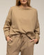 Sudadera oversize de manga larga con lurex y cuello redondo , y detalle en la parte trasera - Tantra Spain