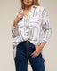 tantra mujer, Camisa de manga larga con estampado rayas discontinuas y bolsillos. - Tantra Spain