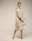 tantra mujer, Vestido oversize con bordados en las mangas, laterales y frontal, cierre de cordones - Tantra Spain