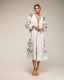 tantra mujer, Vestido oversize con bordados en las mangas, laterales y frontal, cierre de cordones - Tantra Spain