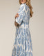 tantra mujer, Vestido semicamisero estampado con volantes de manga corta y ajustable en la cintura - Tantra Spain