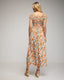 Vestido maxi floreado con pecho y mangas fruncidas - Tantra Spain