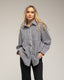 Camisa oversize de vichy con bolsillo